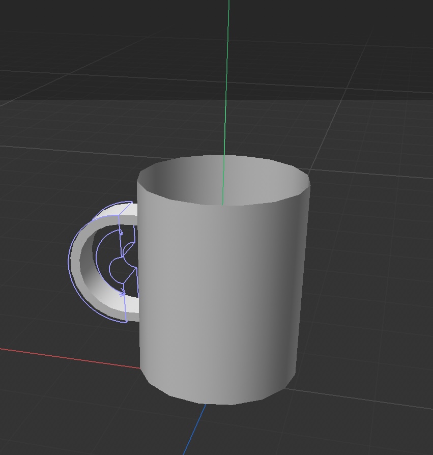 Side view of Cup 3d model(without wall thickness)